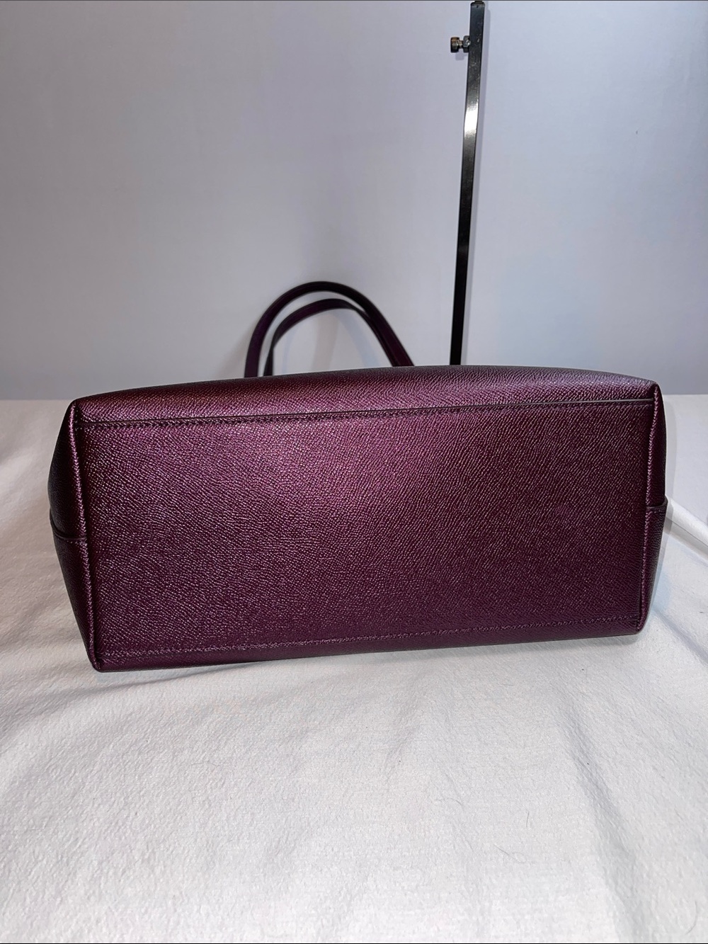 Coach G1891-F16224 City Tote Metallic Leather Purple - Picture 6 of 12